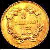 Image 2 : 1878 $3 Gold Piece CHOICE BU+