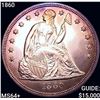 Image 1 : 1860 Seated Liberty Dollar CHOICE BU+