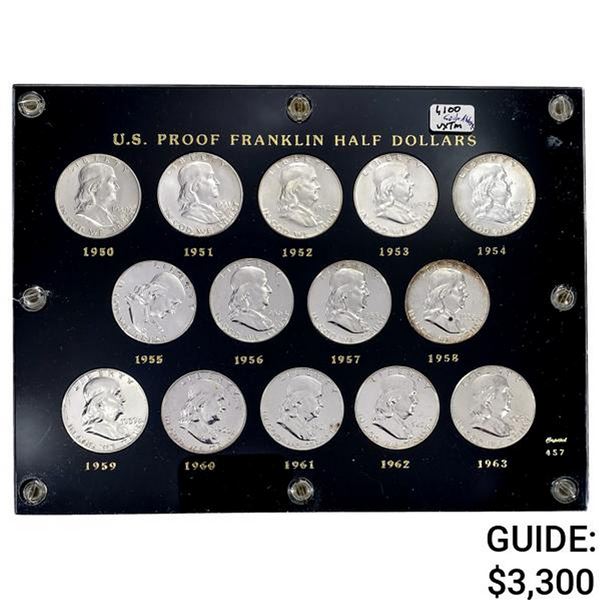 1950-1963 Proof Franklin Set [14 Coins]