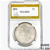 Image 1 : 1890 Morgan Silver Dollar PGA MS65