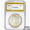 1897-O Morgan Silver Dollar PGA MS64