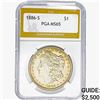 1886-S Morgan Silver Dollar PGA MS65