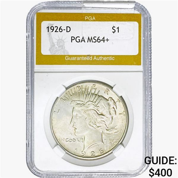 1926-D Silver Peace Dollar PGA MS64+
