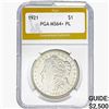 1921 Morgan Silver Dollar PGA MS64+ PL