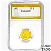 Image 1 : 1913 $2.50 Gold Quarter Eagle PGA MS63