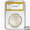 1890-S Morgan Silver Dollar PGA MS65+