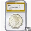 Image 1 : 1921 Morgan Silver Dollar PGA MS63+ PL