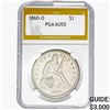 1860-O Seated Liberty Dollar PGA AU55