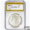 1880-S Morgan Silver Dollar PGA MS66+ PL