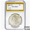 Image 1 : 1882-CC Morgan Silver Dollar PGA MS66+
