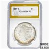 1889-S Morgan Silver Dollar PGA MS64 PL