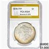 Image 1 : 1878 REV 78 Morgan Silver Dollar PGA MS64