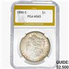 1890-S Morgan Silver Dollar PGA MS65