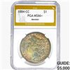 Image 1 : 1884-CC Morgan Silver Dollar PGA MS66+ MONSTER