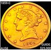 Image 1 : 1859-C $5 Gold Half Eagle CHOICE AU