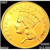 Image 1 : 1857 $3 Gold Piece UNCIRCULATED