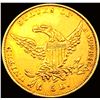 Image 2 : 1834 Plain 4 $5 Gold Half Eagle CHOICE AU