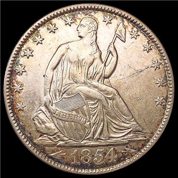 1854-O Arrows Seated Liberty Half Dollar UNCIRCULATED