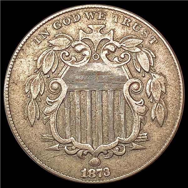 1873 Shield Nickel LIGHTLY CIRCULATED