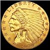Image 1 : 1908 $2.50 Gold Quarter Eagle CLOSELY UNCIRCULATED