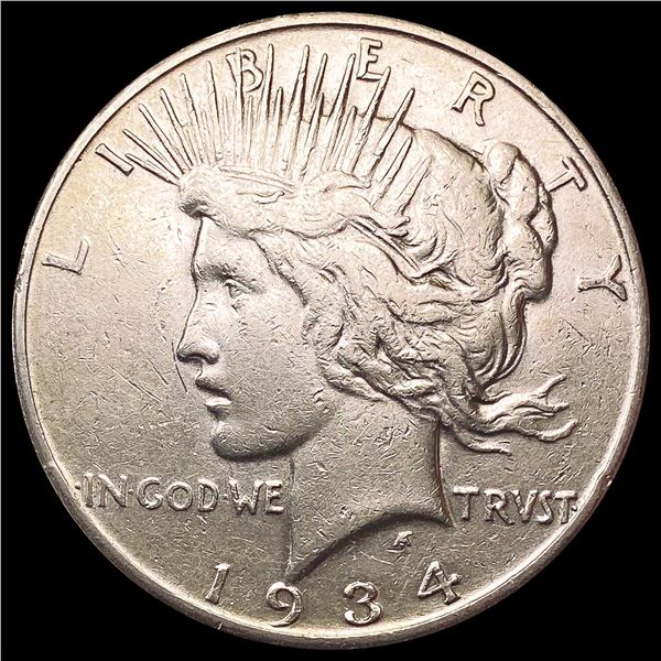 1934-S Silver Peace Dollar NEARLY UNCIRCULATED