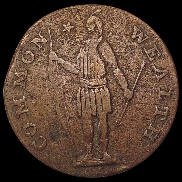 1788 Massachusetts Copper LIGHTLY CIRCULATED