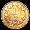 Image 2 : 1862 Rare Gold Dollar UNCIRCULATED