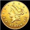 Image 1 : 1871 Round California Gold Half Dollar CLOSELY UNCIRCULATED