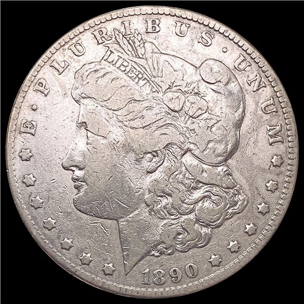 1890-CC Morgan Silver Dollar LIGHTLY CIRCULATED