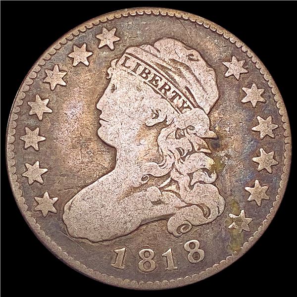 1818 Capped Bust Quarter NICELY CIRCULATED