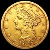 Image 1 : 1847 $5 Gold Half Eagle CLOSELY UNCIRCULATED