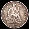 Image 1 : 1861 Seated Liberty Half Dime LIGHTLY CIRCULATED