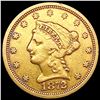 Image 1 : 1872 $2.50 Gold Quarter Eagle LIGHTLY CIRCULATED