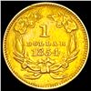 Image 2 : 1854 Rare Gold Dollar CLOSELY UNCIRCULATED