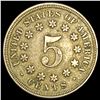 Image 1 : 1867 No Rays Shield Nickel NEARLY UNCIRCULATED