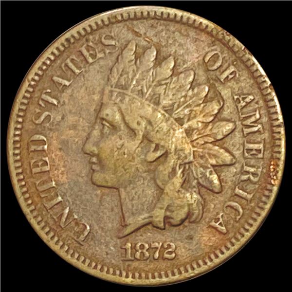 1872 Indian Head Cent LIGHTLY CIRCULATED