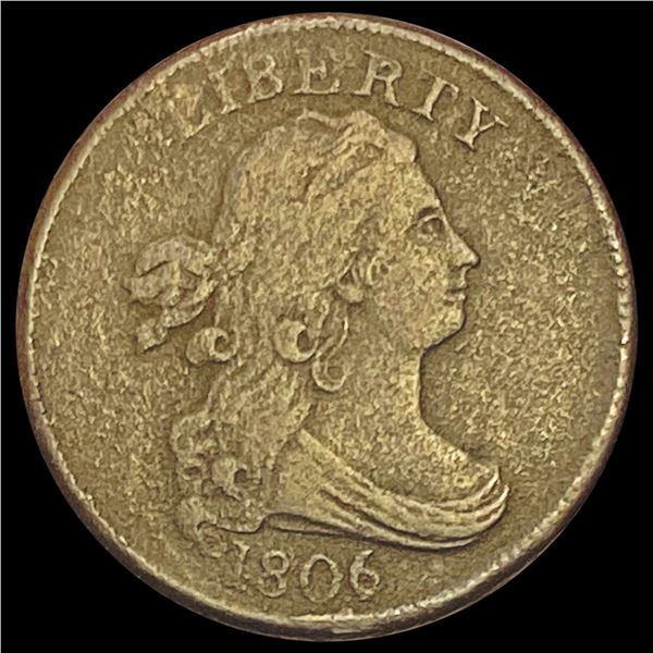 1806 Draped Bust Half Cent LIGHTLY CIRCULATED