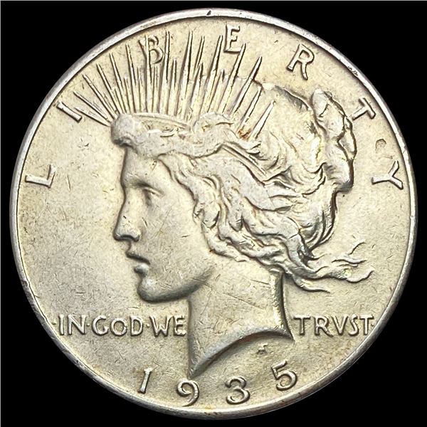 1935 Silver Peace Dollar CLOSELY UNCIRCULATED