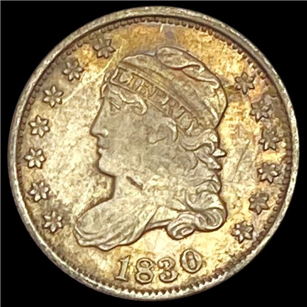 1830 Capped Bust Half Dime NEARLY UNCIRCULATED