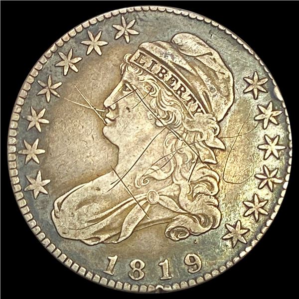 1819 Capped Bust Half Dollar LIGHTLY CIRCULATED