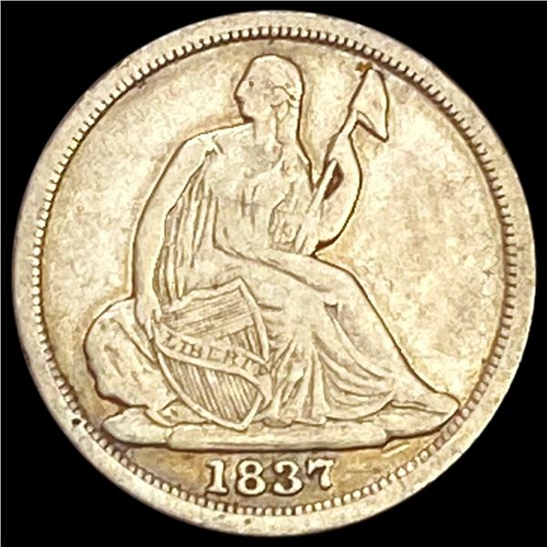 1837 Seated Liberty Half Dime NICELY CIRCULATED