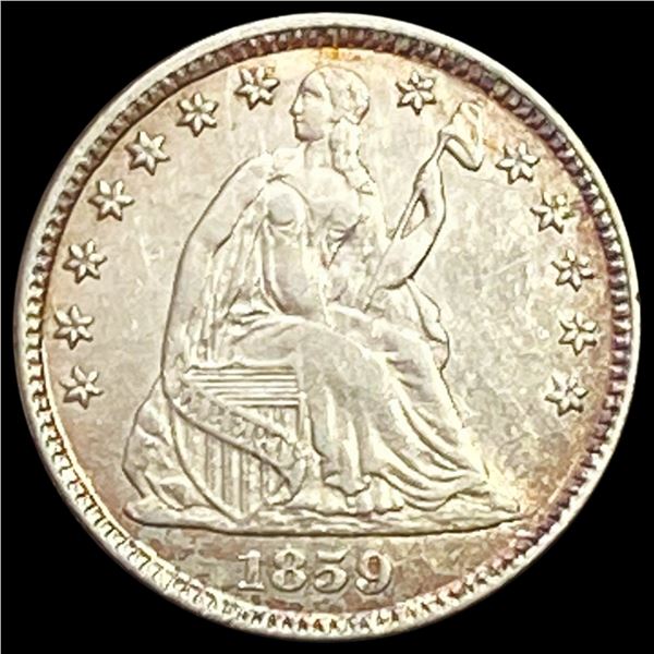 1859 Seated Liberty Half Dime NEARLY UNCIRCULATED