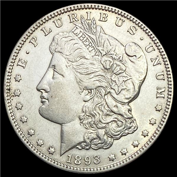 1893 Morgan Silver Dollar NEARLY UNCIRCULATED
