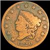 Image 1 : 1820 Coronet Head Large Cent NICELY CIRCULATED