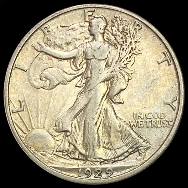 1929-S Walking Liberty Half Dollar NEARLY UNCIRCULATED