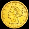 Image 1 : 1873 $2.50 Gold Quarter Eagle CLOSELY UNCIRCULATED