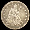 Image 1 : 1854 Arrows Seated Liberty Quarter LIGHTLY CIRCULATED