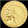 Image 1 : 1908 $2.50 Gold Quarter Eagle CLOSELY UNCIRCULATED