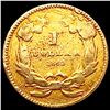 Image 2 : 1862 Rare Gold Dollar UNCIRCULATED