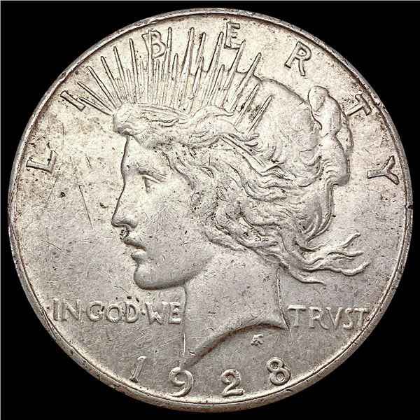 1928-S Silver Peace Dollar CLOSELY UNCIRCULATED